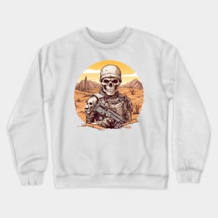 Skull Soldier Desert Patrol Crewneck Sweatshirt